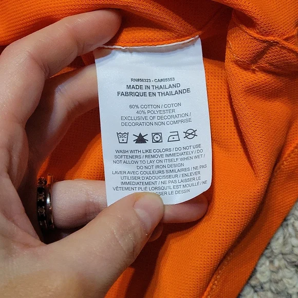 Men's Nike Golf slim fit polo orange NEW - Picture 5 of 6
